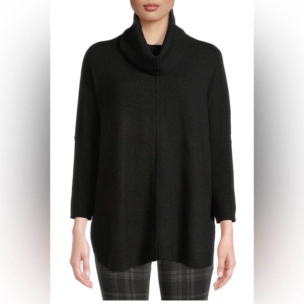 Women’s Cowl Neck Black Oversized Comfy Sweater! Size XXL (20)! 🖤 - Picture 2 of 9